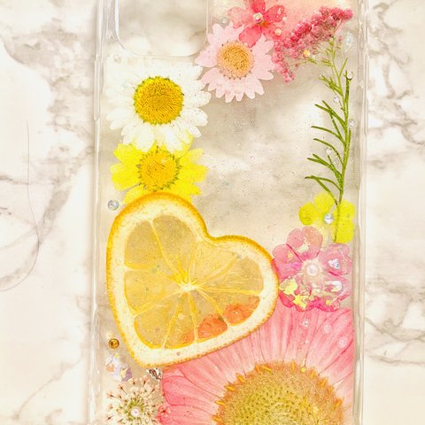 iPhoneケース､iPhoneカバー､押し花ケース､スマホケース､押しフルーツ､押し花､押し花カバー､スマホカバー､押しフルーツケース､押しフルーツカバー､Android