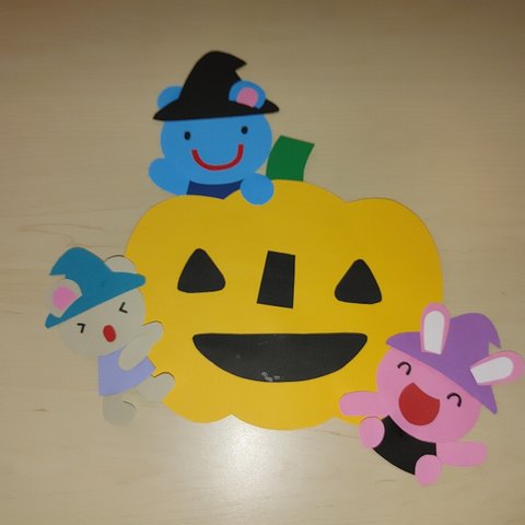 保育壁面　ハロウィーン