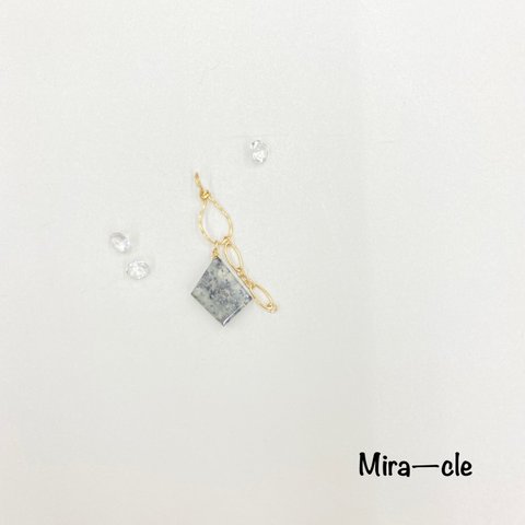 14kgf★天然石【ゲーサイトインクォーツ】ペンダントトップ～Mira-cle～
