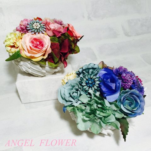 ブライダル＊バースデー＊お祝い‥etc＊ウィングエンジェル  ブルー   ANGEL FLOWER