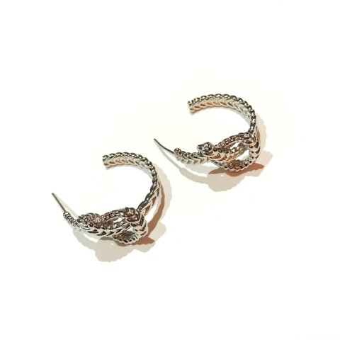 「#6211」ねじり ピアス 金具 ✴︎2個セット