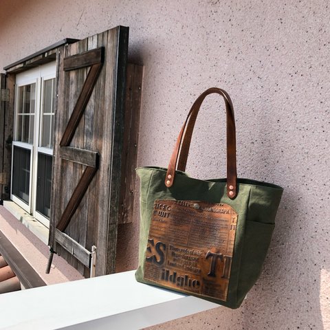 宅急便送料無料☆army duc square tote bag M khaki