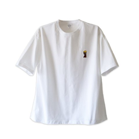 hntbk Wappen Tshirt Maskita Laba "comm●n" WHITE