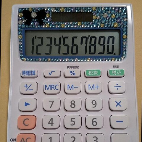 訳アリ*スワロフスキーデコ電卓*不思議の国のアリス風*キラキラ
