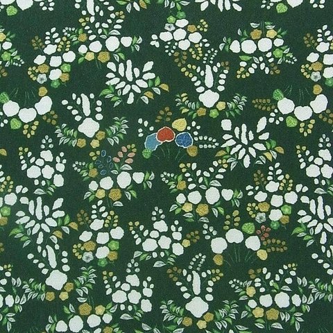 キモノッテ　オリジナル生地　アンティーク復刻和柄　105x100cm ポリエステル#409558