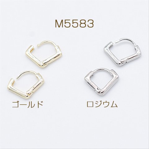 M5583-G   6個  ピアス金具 デザインピアス フレンチフック 扇形 カン無し 11×13mm  3×【2ヶ】 