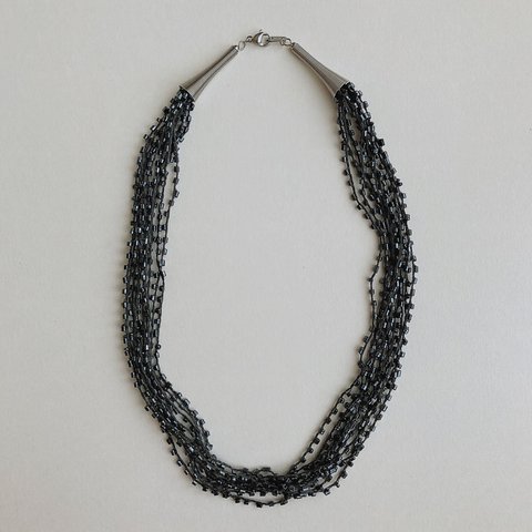 [2way] Beaded thread necklace