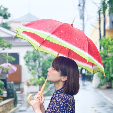 【送料無料】スイカな日傘