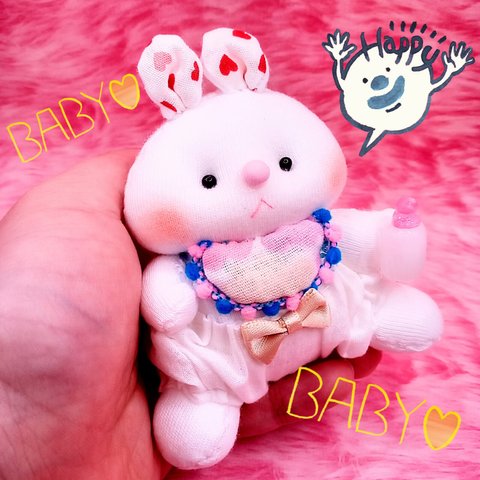 Baby🍼*poonys*ぬいぐるみ(しろうさぎ)