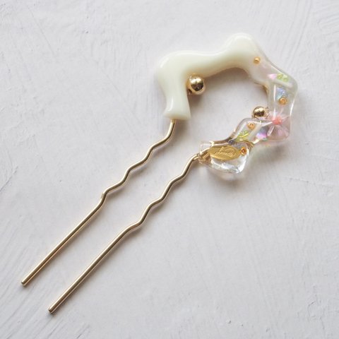 candy hair stick(milk white)