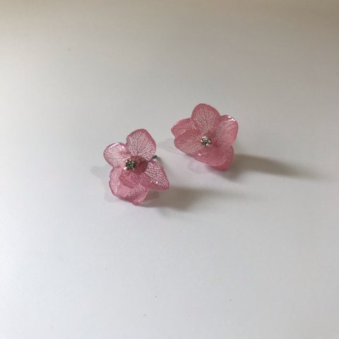 紫陽花ピアス