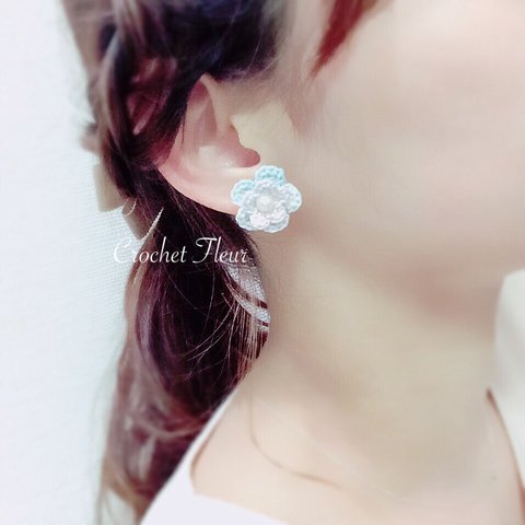 クロッシェフルールのピアス