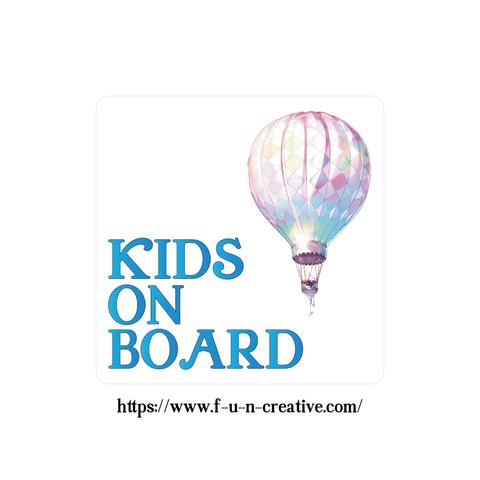 全10色 ステッカー ジャーニーシリーズ レインボー KIDS ON BOARD