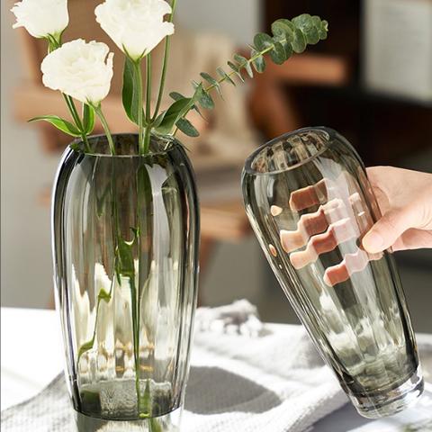 クリエイティブ  ガラスの 花瓶  花のバラ  ガラスの置物   フラワーベース