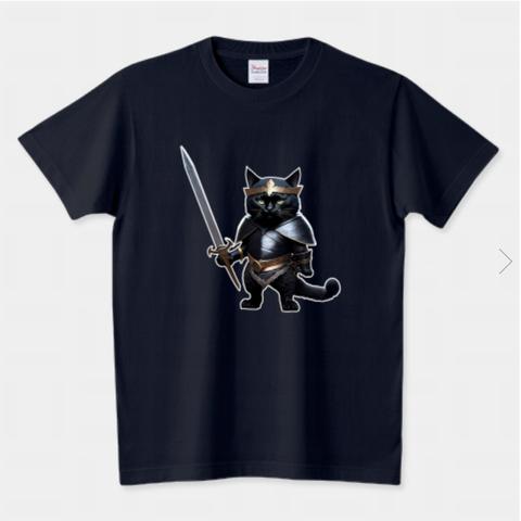 黒猫騎士　Tシャツ［男女兼用］L/M/S/レディース