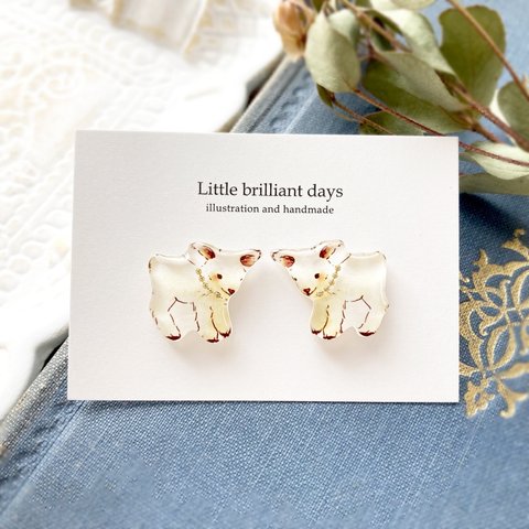 Goat earring｜子やぎちゃんのイヤリング・ピアス〔動物シリーズ〕 