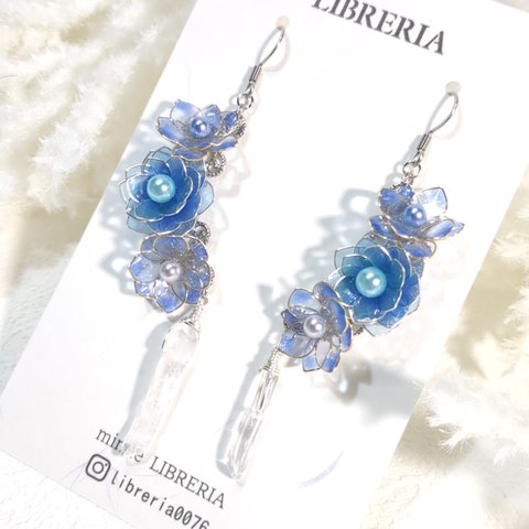 ＊氷の花＊ピアス（イヤリング）　N957