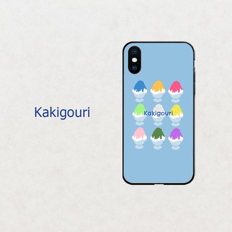 【夜店シリーズ＠かき氷】スマホケース　iphone android ほぼ全機種対応