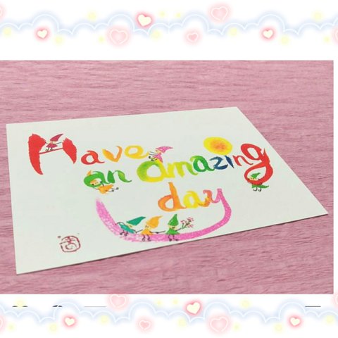 《原画》order「Have an amazing day 」Ver.わくわく小人さん💕.