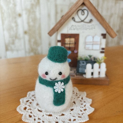 羊毛雪だるまさん