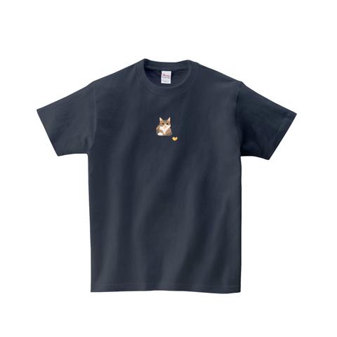 動物Tシャツ-ネコ（デニムグレー）