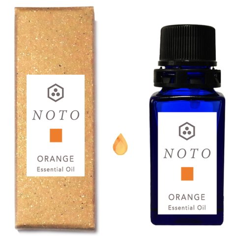 NOTO オレンジ精油10ml　日本国産の容器入りアロマオイル