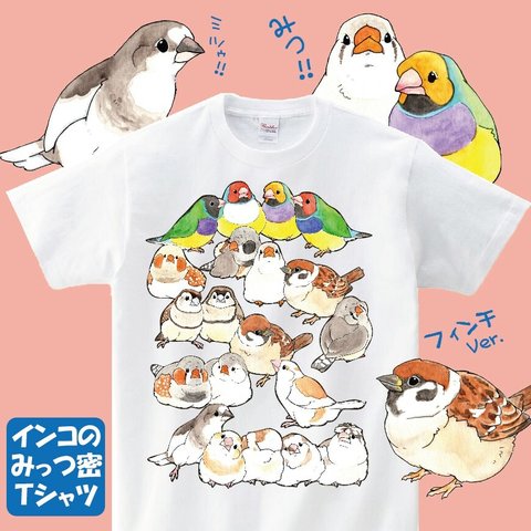 フィンチみっつ密Tシャツ【XL】