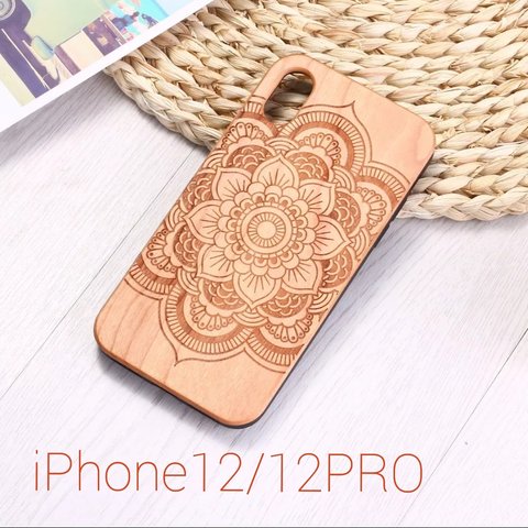 iPhone12 12pro 天然 木製 スマホケース ウッドケース
