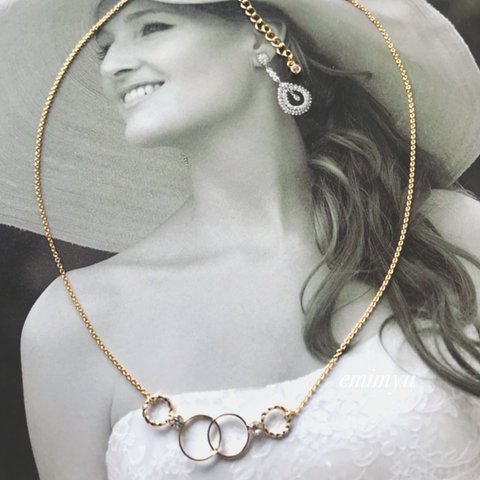 Gold Round Parts Necklace