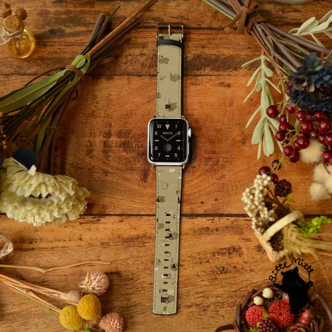 Apple Watch バンド レザー クマ