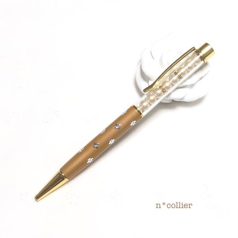 コットンパールボールペン《 stylo-bille / beige 》