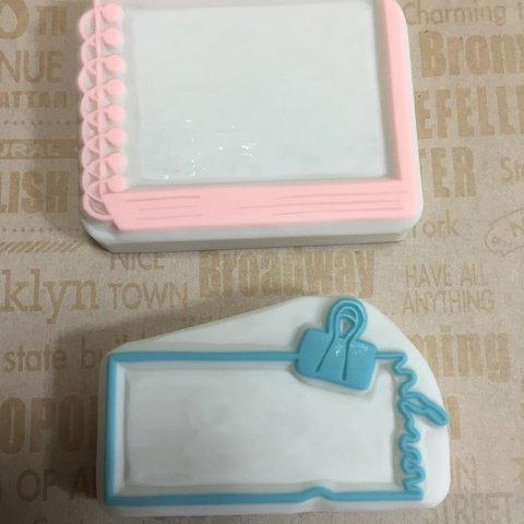 消しゴムはんこ♡リングノート＆一言メモクリップセット☆