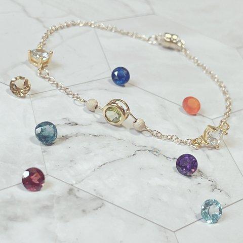 ひとつぶの宝石～Une pierre précieuse～<14k Gold filled Bracelet>