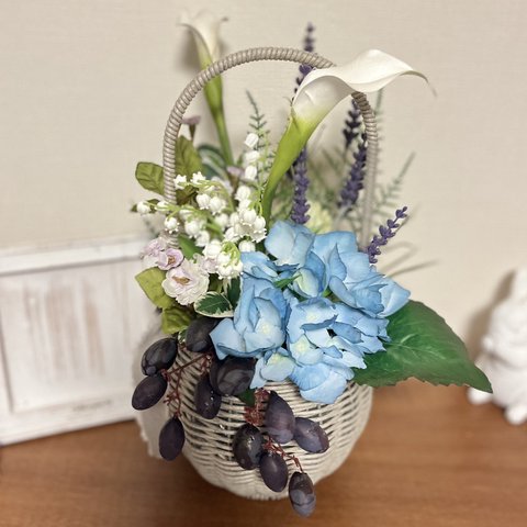 母の日のプレゼントに♡ 初夏のお花のアレンジメント～アーティフィシャルフラワー～