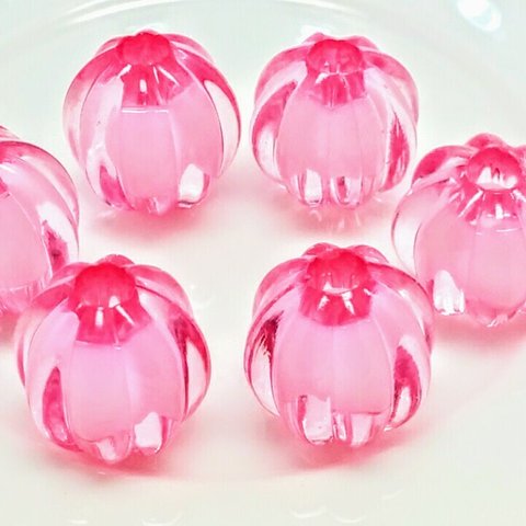 colorful pumpkin 6個☆clear baby pink