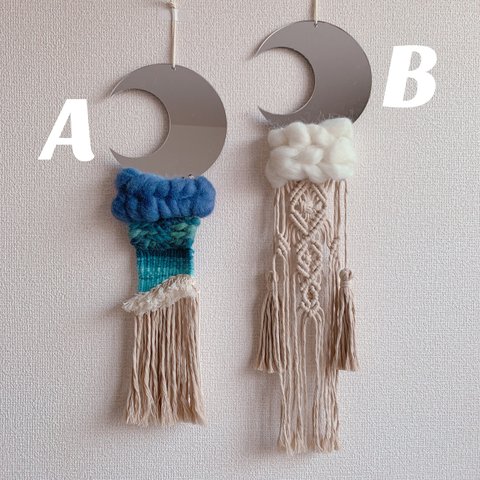 オーダー品 no.6 macrame moon mirror