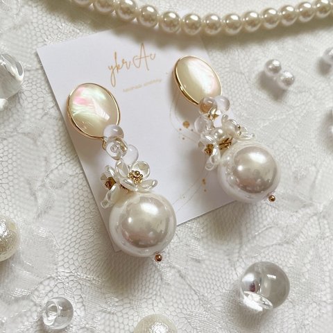 ウエディング　ブライダル　ピアス　イヤリング　花嫁　earrings   ~for wedding ~