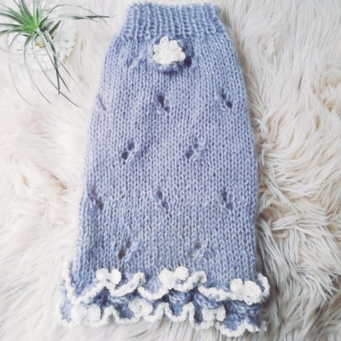 Ｌ💜80犬☆猫用手編みセーター