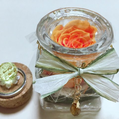 リングスタンドにも！バラのフワラーオブジェ🌹💍✨