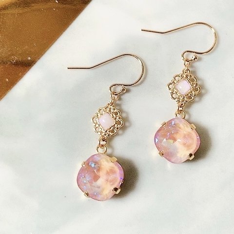 【sold out】14Kスワロフスキーピアス￥2,300