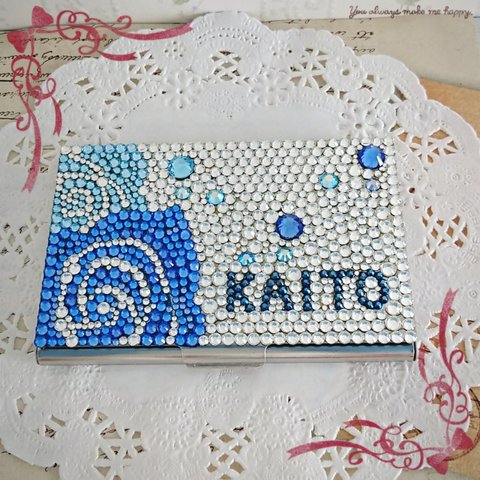 スワロフスキーデコ カードケース⑤ KAITOイメージ