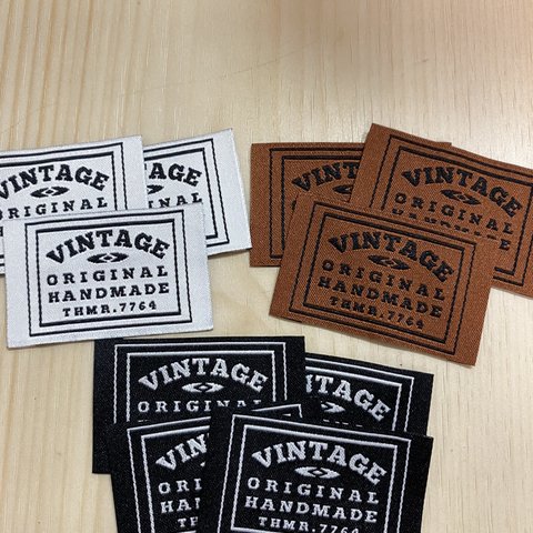 S-10 ☆布タグ☆タグ☆刺繍タグ☆3種類10枚