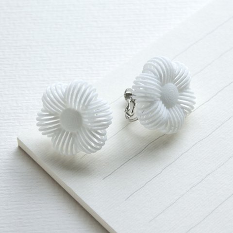 糸の花・イヤリング  #3Dprint accessories