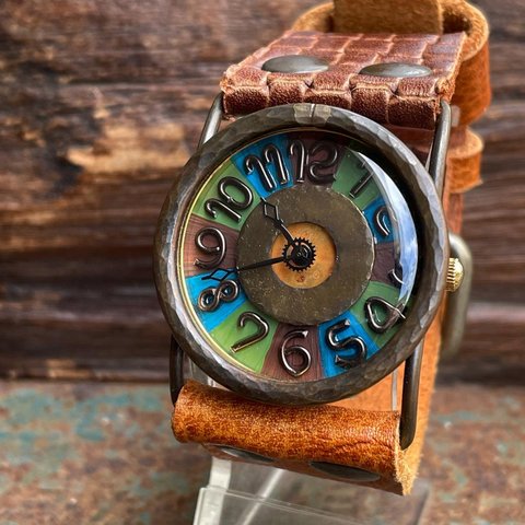 ◆『3COLORS』　クォーツ式手作り腕時計◆ LBQ-3007-3CR 