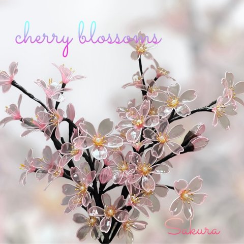 桜🌸クリアピンク☆ディップフラワー☆アメリカンフラワー