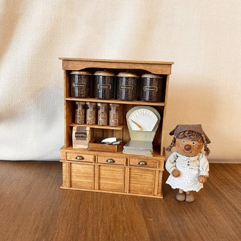 コーヒーショップの量り売り棚set