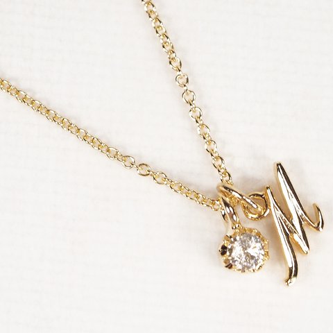 【50％OFF】14KGF Initial (E) 2way Necklace