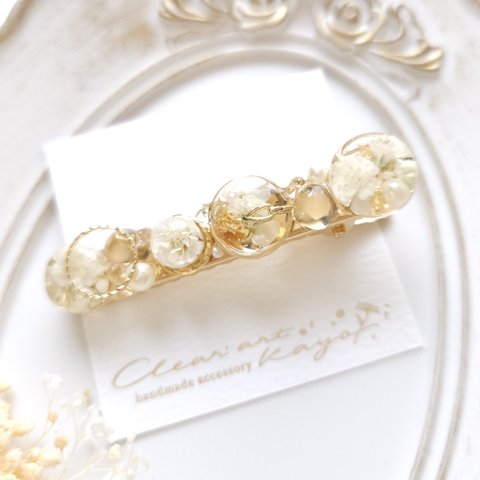 ᴺᴱᵂ♡Simple clip 6cm  White