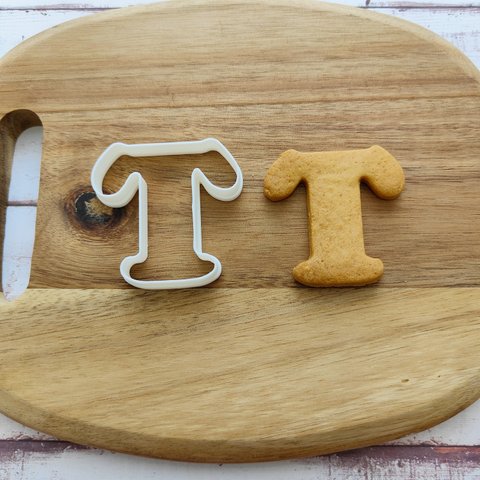 アルファベット【T】  タイプライター風 クッキー型