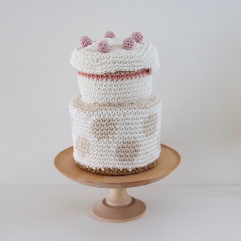 knit cake (beige)